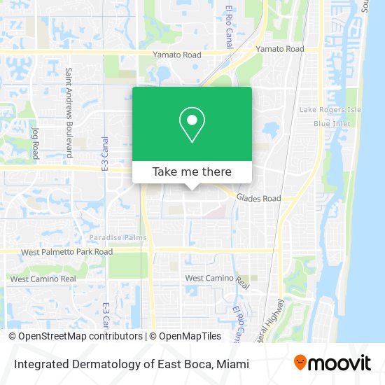 Mapa de Integrated Dermatology of East Boca