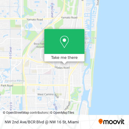 NW 2nd Ave/BCR Blvd @ NW 16 St map
