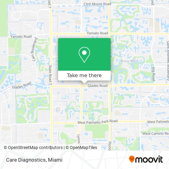 Care Diagnostics map