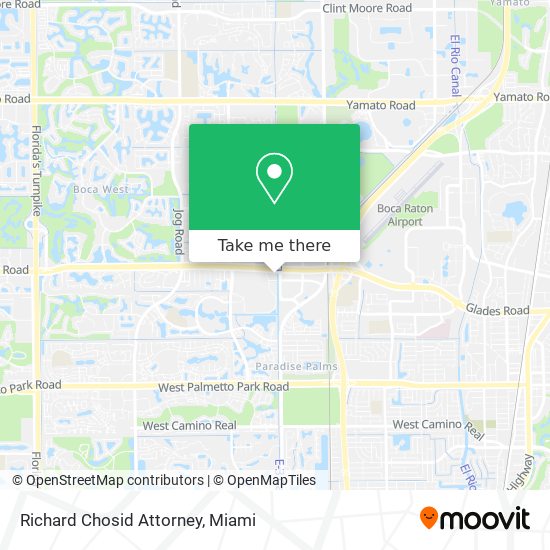 Richard Chosid Attorney map