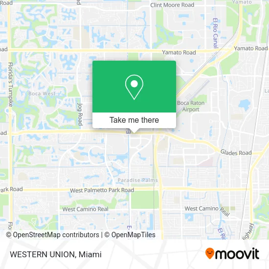 WESTERN UNION map