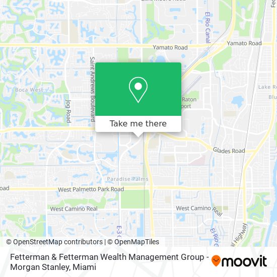 Mapa de Fetterman & Fetterman Wealth Management Group - Morgan Stanley