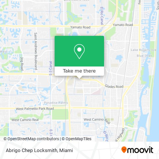 Abrigo Chep Locksmith map