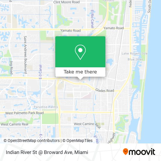 Indian River St @ Broward Ave map