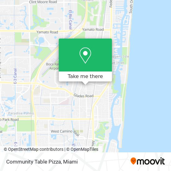 Community Table Pizza map