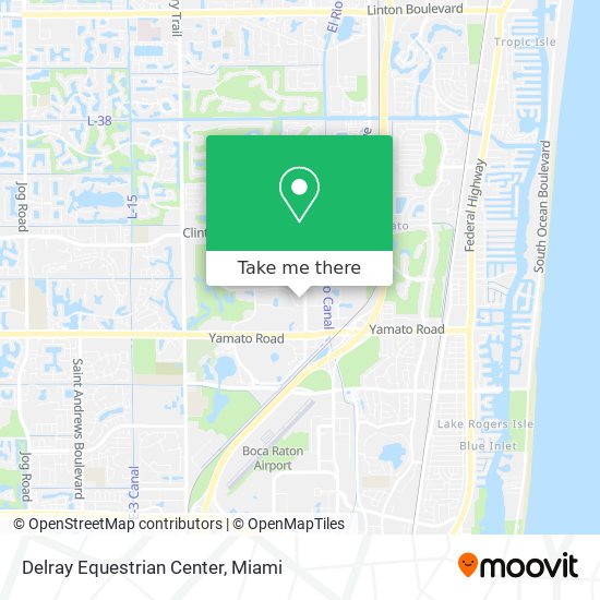 Delray Equestrian Center map