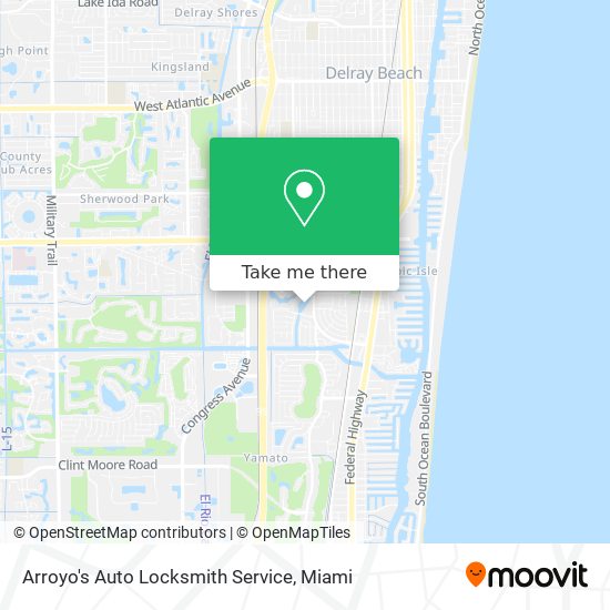 Mapa de Arroyo's Auto Locksmith Service