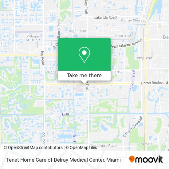 Tenet Home Care of Delray Medical Center map