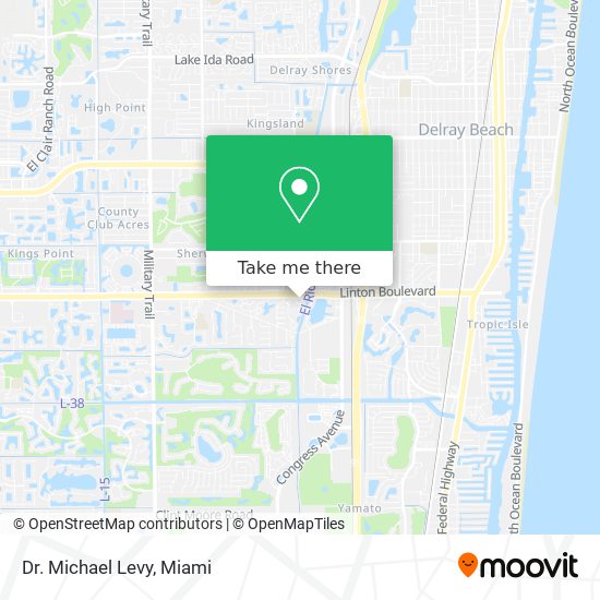 How to get to Dr. Michael Levy in Boynton Beach-Delray Beach by Bus or  Train?