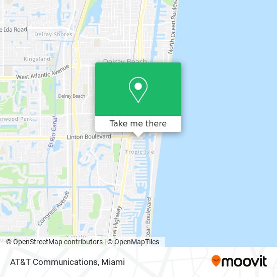 Mapa de AT&T Communications