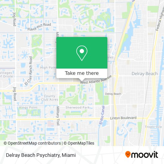 Mapa de Delray Beach Psychiatry