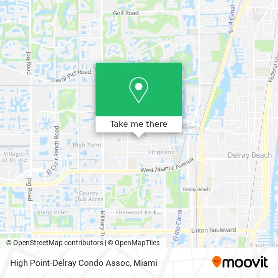 High Point-Delray Condo Assoc map