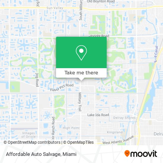 Affordable Auto Salvage map