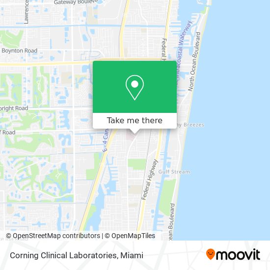 Corning Clinical Laboratories map