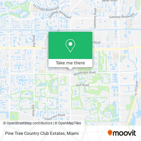 Pine Tree Country Club Estates map