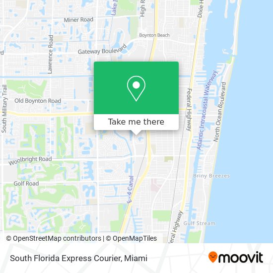 South Florida Express Courier map