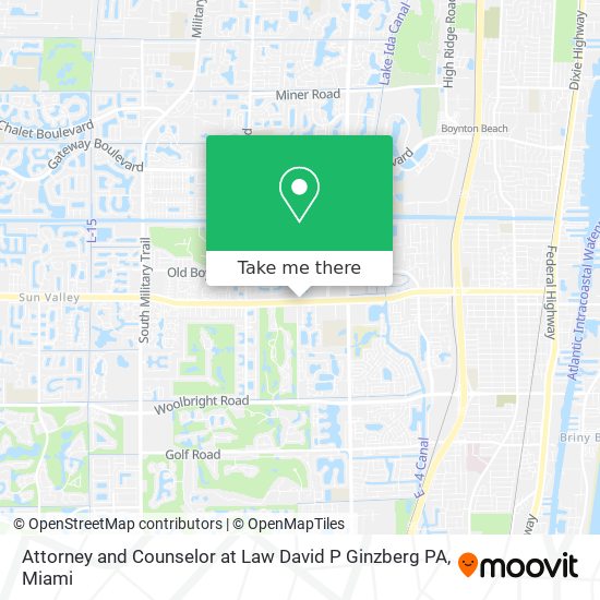 Mapa de Attorney and Counselor at Law David P Ginzberg PA