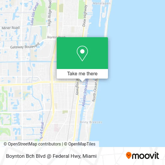 Boynton Bch Blvd @ Federal Hwy map