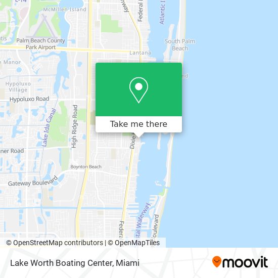 Lake Worth Boating Center map