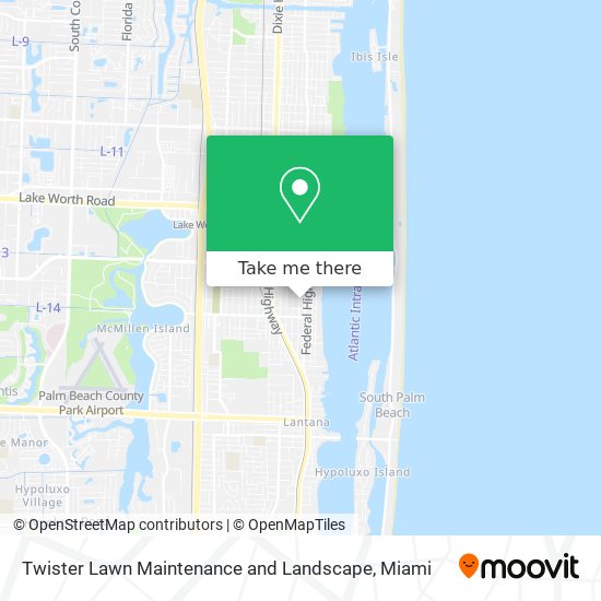 Twister Lawn Maintenance and Landscape map