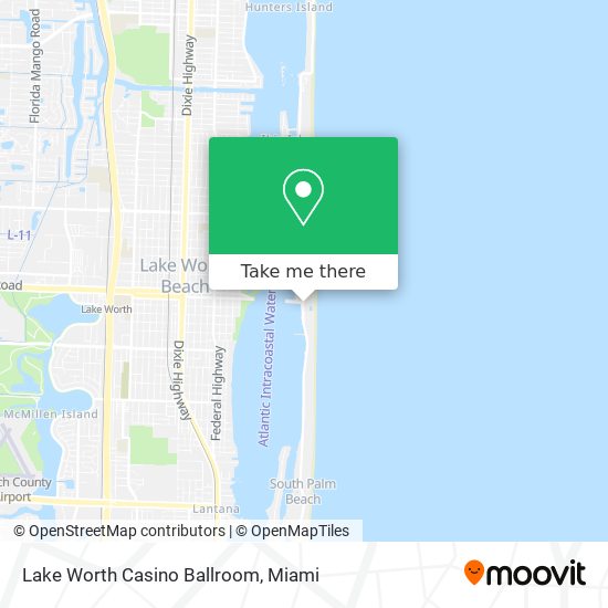 Lake Worth Casino Ballroom map