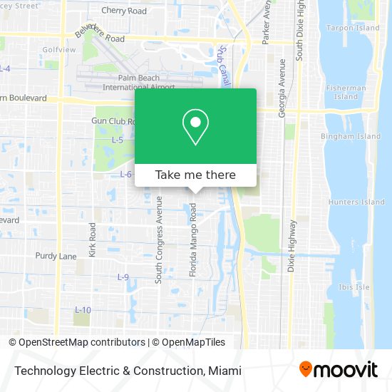 Mapa de Technology Electric & Construction