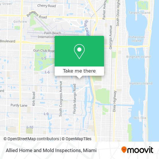 Mapa de Allied Home and Mold Inspections