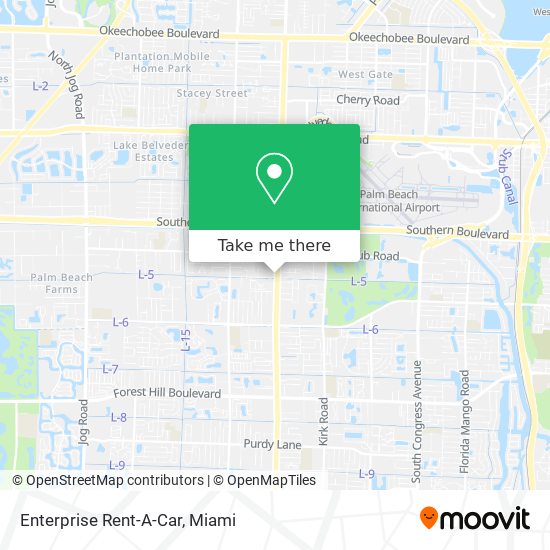 Enterprise Rent-A-Car map