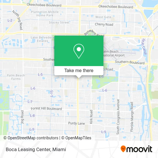 Boca Leasing Center map