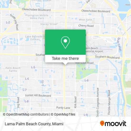 Lama Palm Beach County map