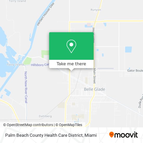 Palm Beach County Health Care District map