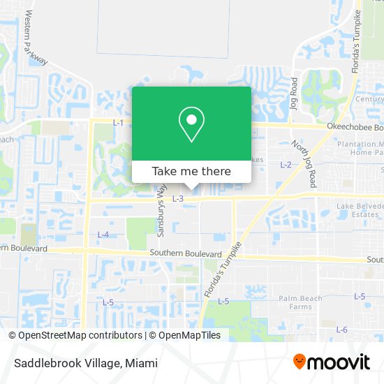 Saddlebrook Village map