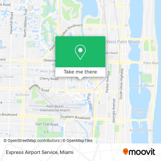 Express Airport Service map