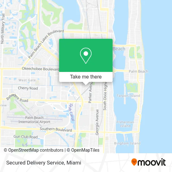 Secured Delivery Service map