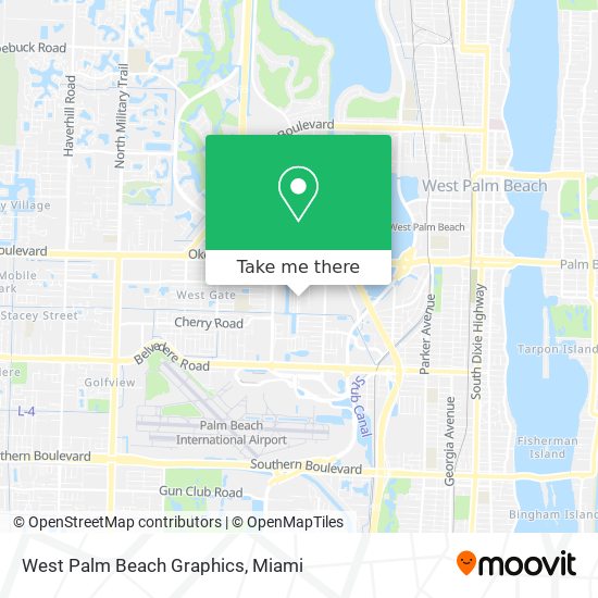 Mapa de West Palm Beach Graphics