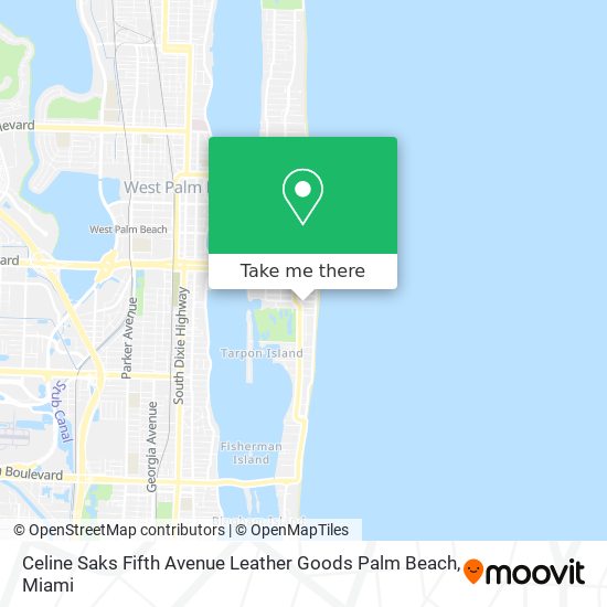 Celine Saks Fifth Avenue Leather Goods Palm Beach map