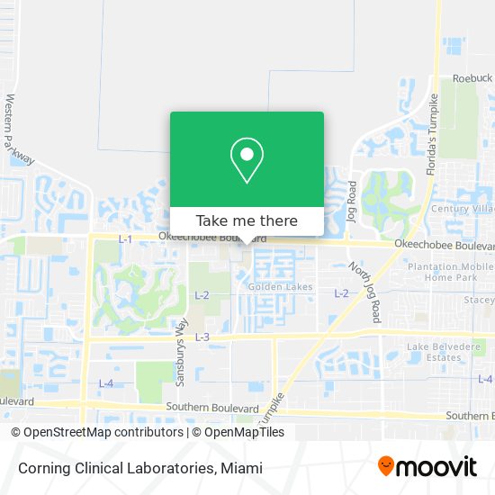 Corning Clinical Laboratories map