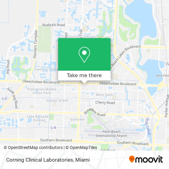 Corning Clinical Laboratories map