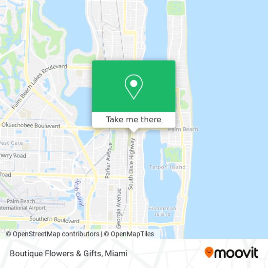 Boutique Flowers & Gifts map