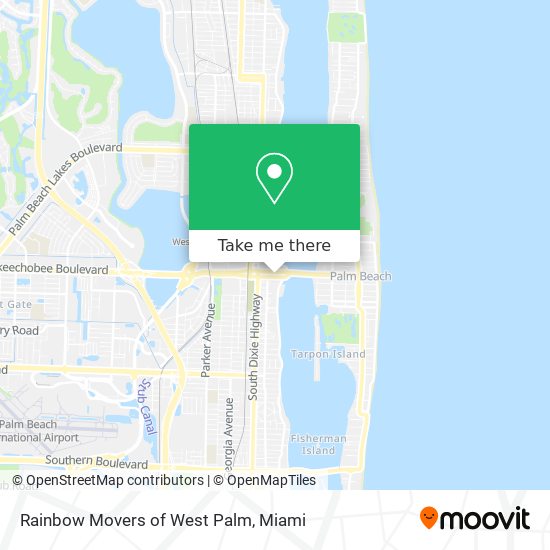 Rainbow Movers of West Palm map