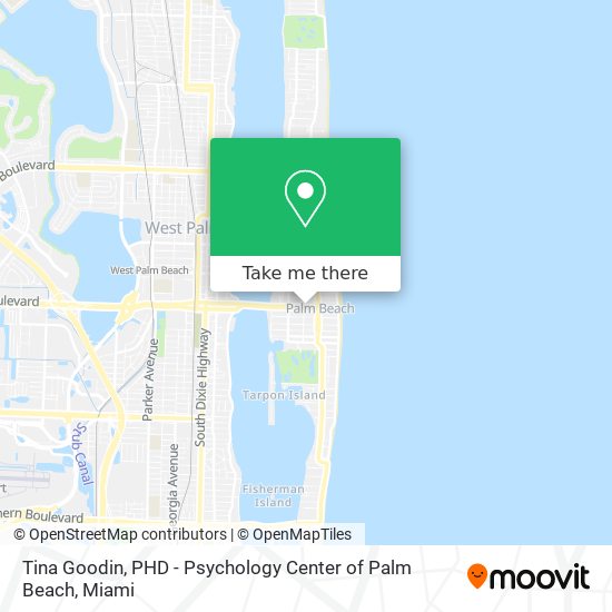 Mapa de Tina Goodin, PHD - Psychology Center of Palm Beach