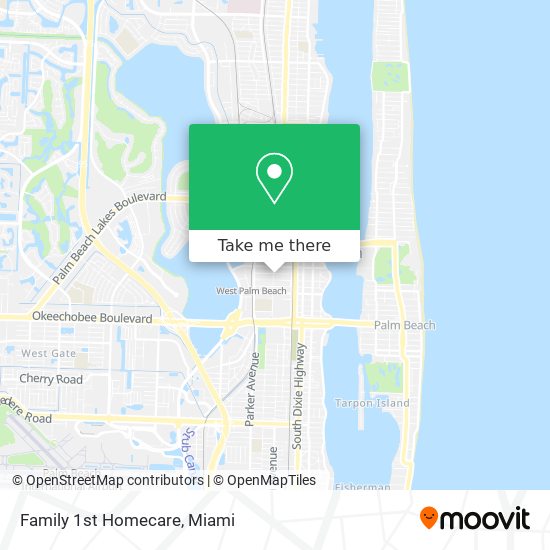 Family 1st Homecare map