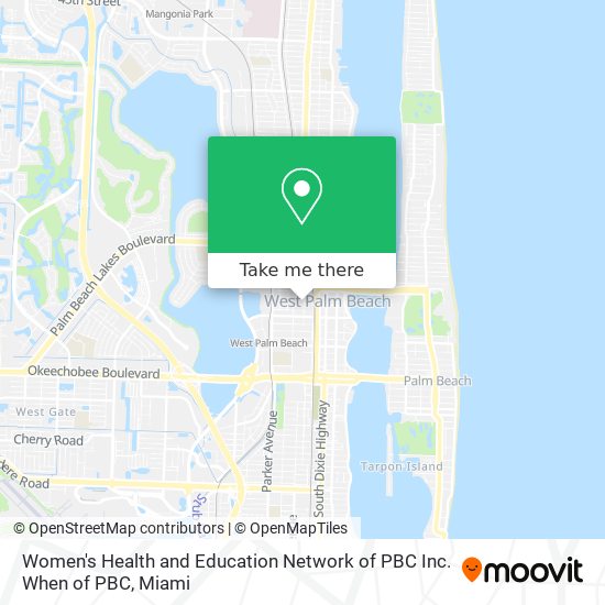 Mapa de Women's Health and Education Network of PBC Inc. When of PBC