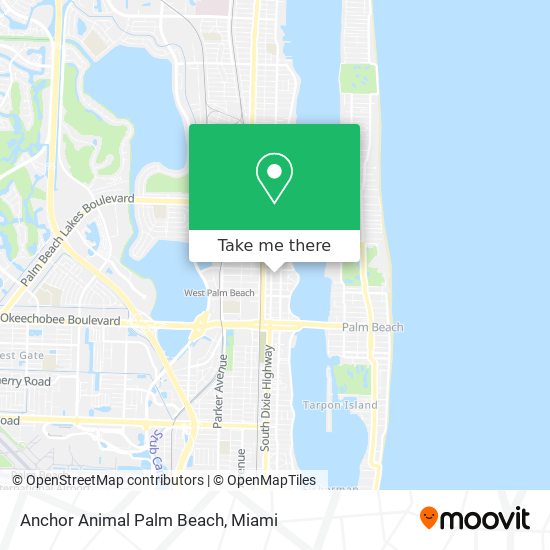 Anchor Animal Palm Beach map