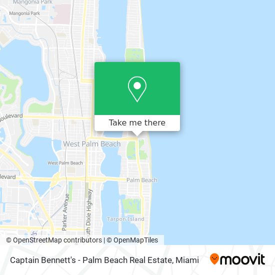 Captain Bennett's - Palm Beach Real Estate map