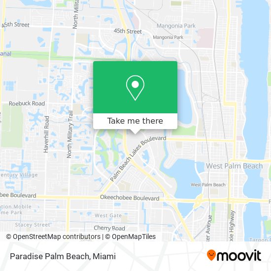 Paradise Palm Beach map