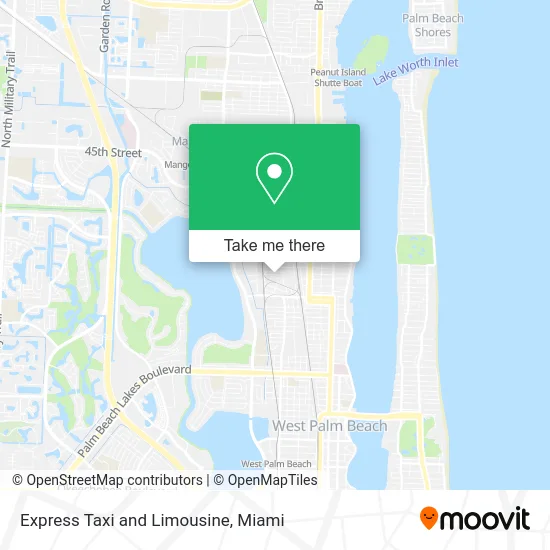 Express Taxi and Limousine map