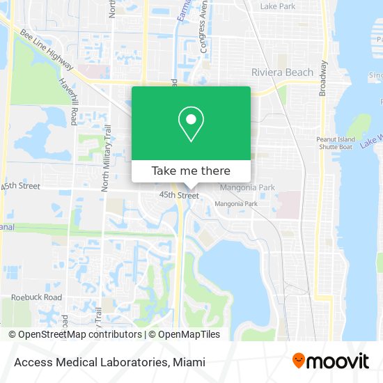 Access Medical Laboratories map