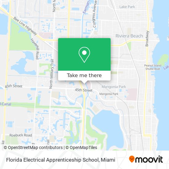 Mapa de Florida Electrical Apprenticeship School