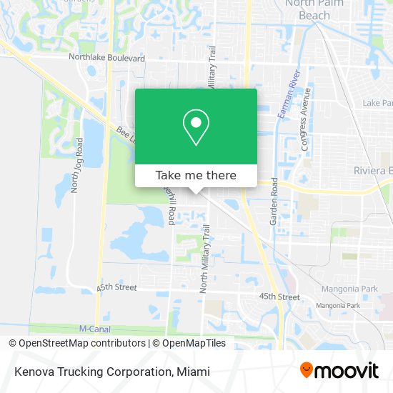 Kenova Trucking Corporation map